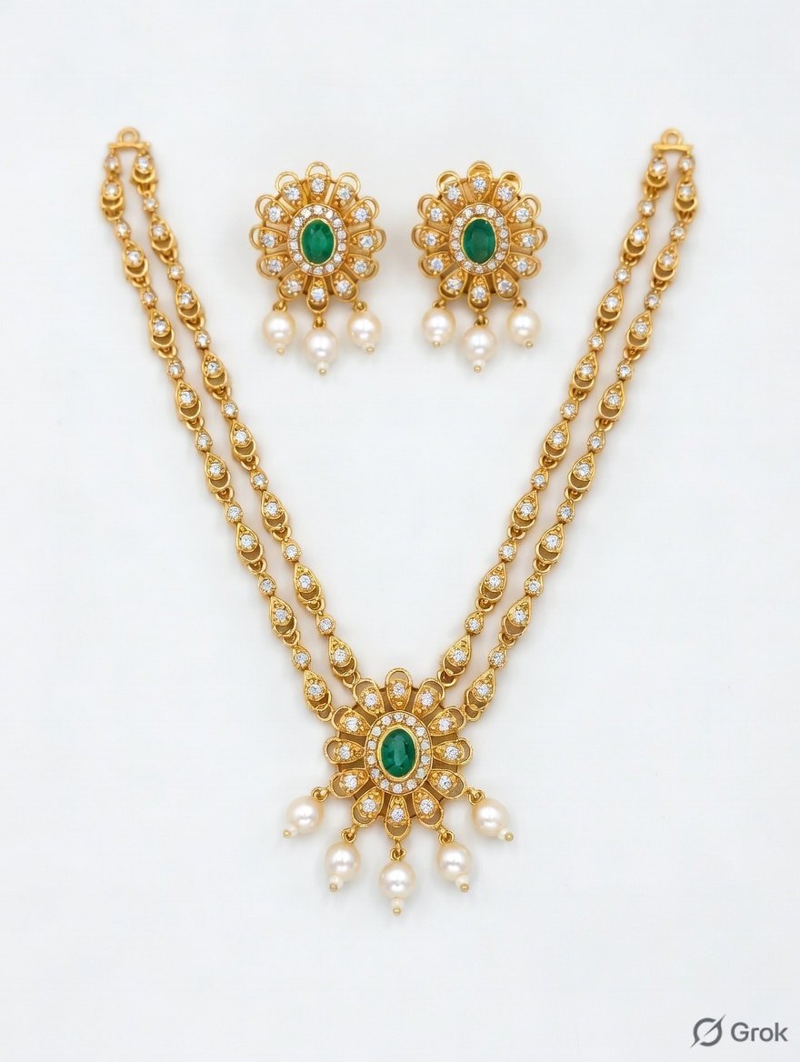 Double chain necklace